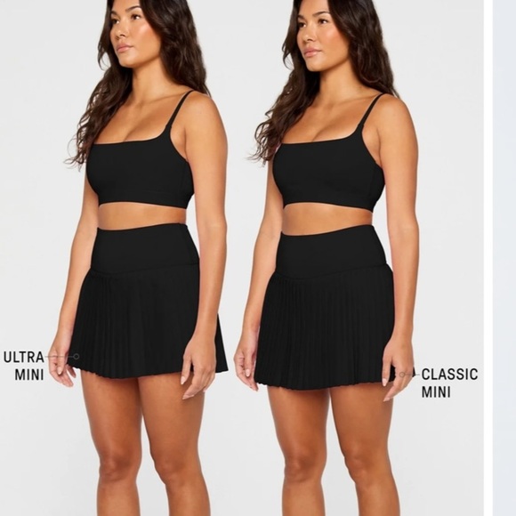 NWT Fabletics Hot Shot Pleated Skirt Classic Mini Black M Y3 - Picture 8 of 9